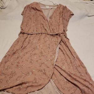 Pale Pink Floral Dress